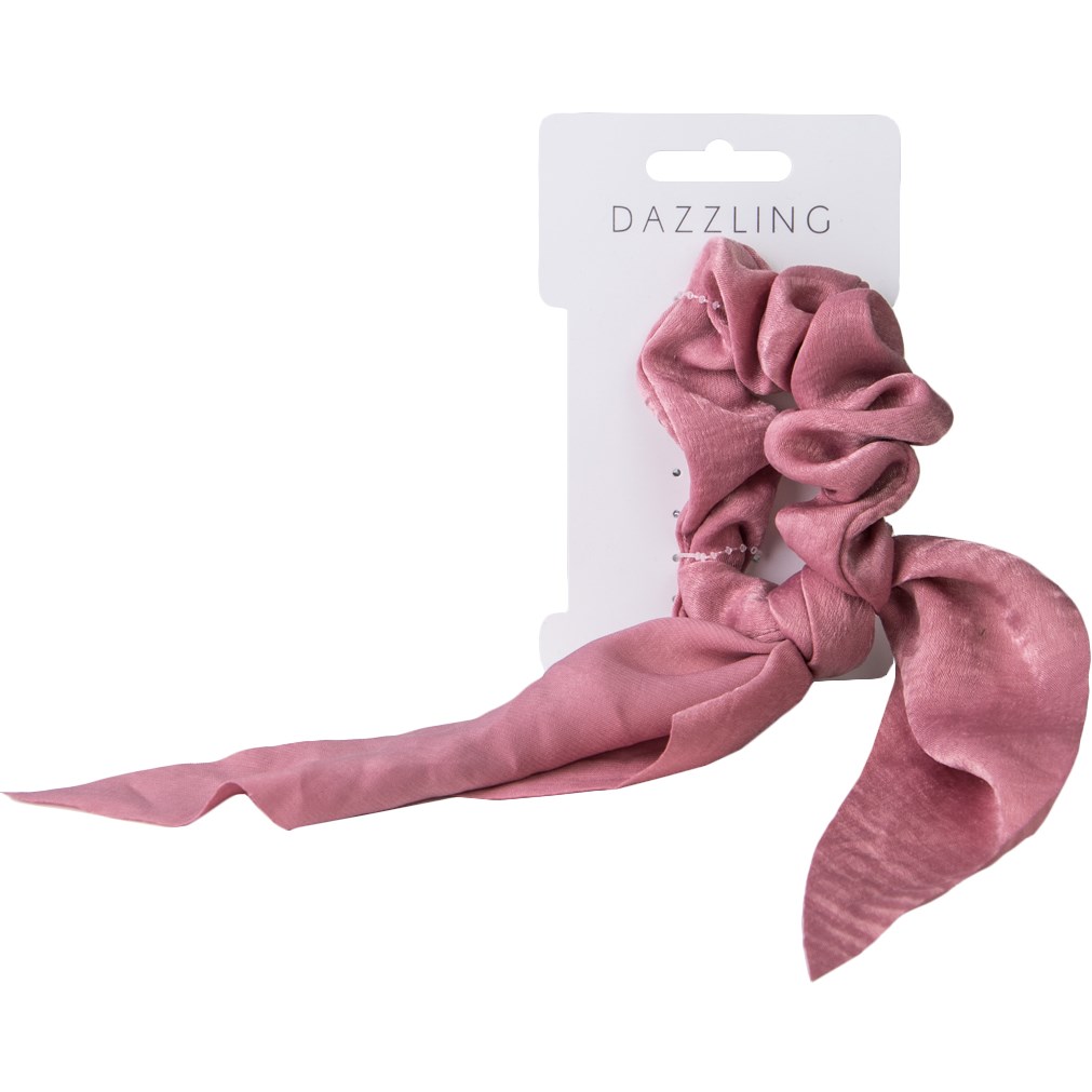 Läs mer om Dazzling Hår Trendig scrunchie - rosa