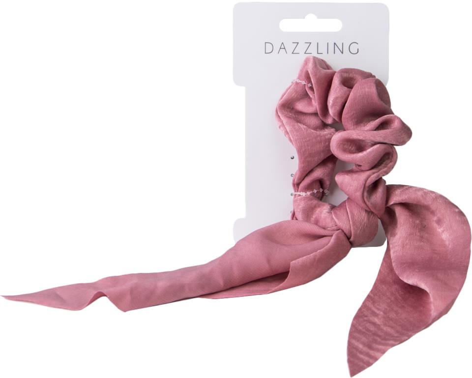 Dazzling Hår Trendig scrunchie - rosa