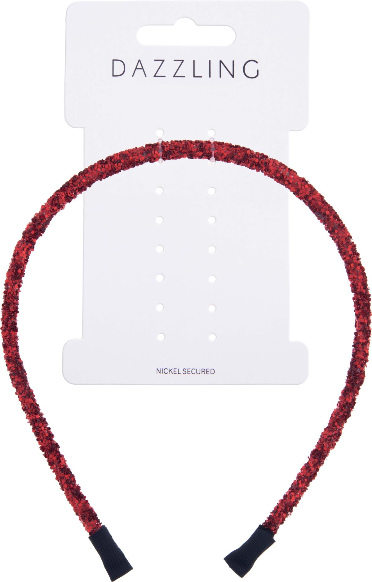 Dazzling Christmas Collection Head Band Glitter Red | lyko.com