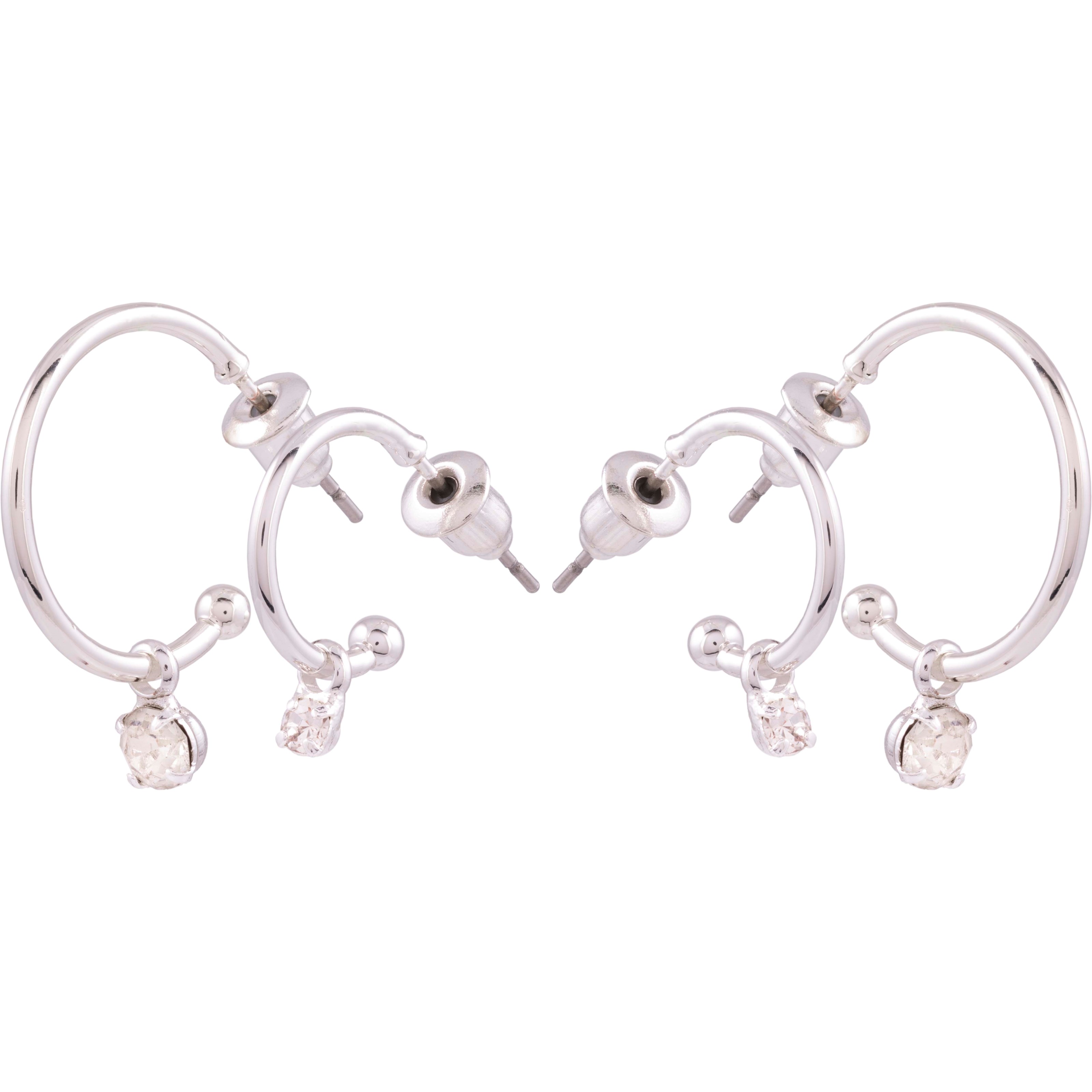 Dazzling J11 2-Pack Hoops Silver