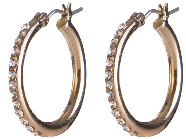 Dazzling Klassiker Earrings Crystals Gold