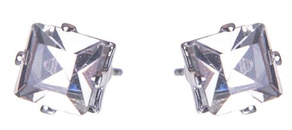 Dazzling Klassiker Earrings Square Crystal