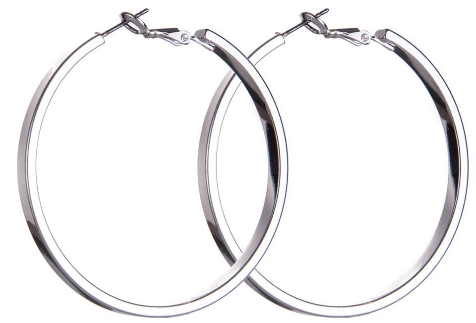 Dazzling Klassiker Earrings Circle Silver