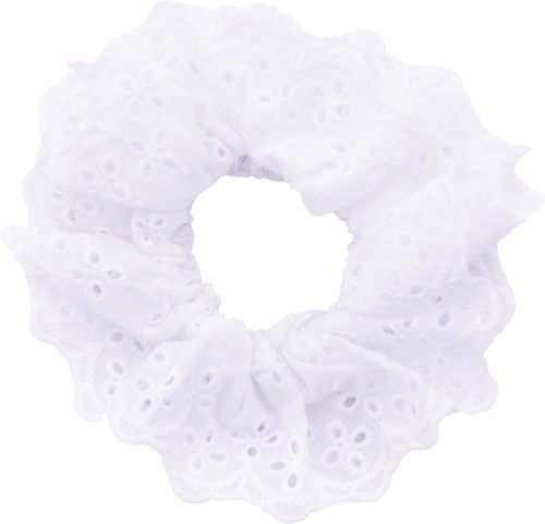 Dazzling Scrunchie Anglais White