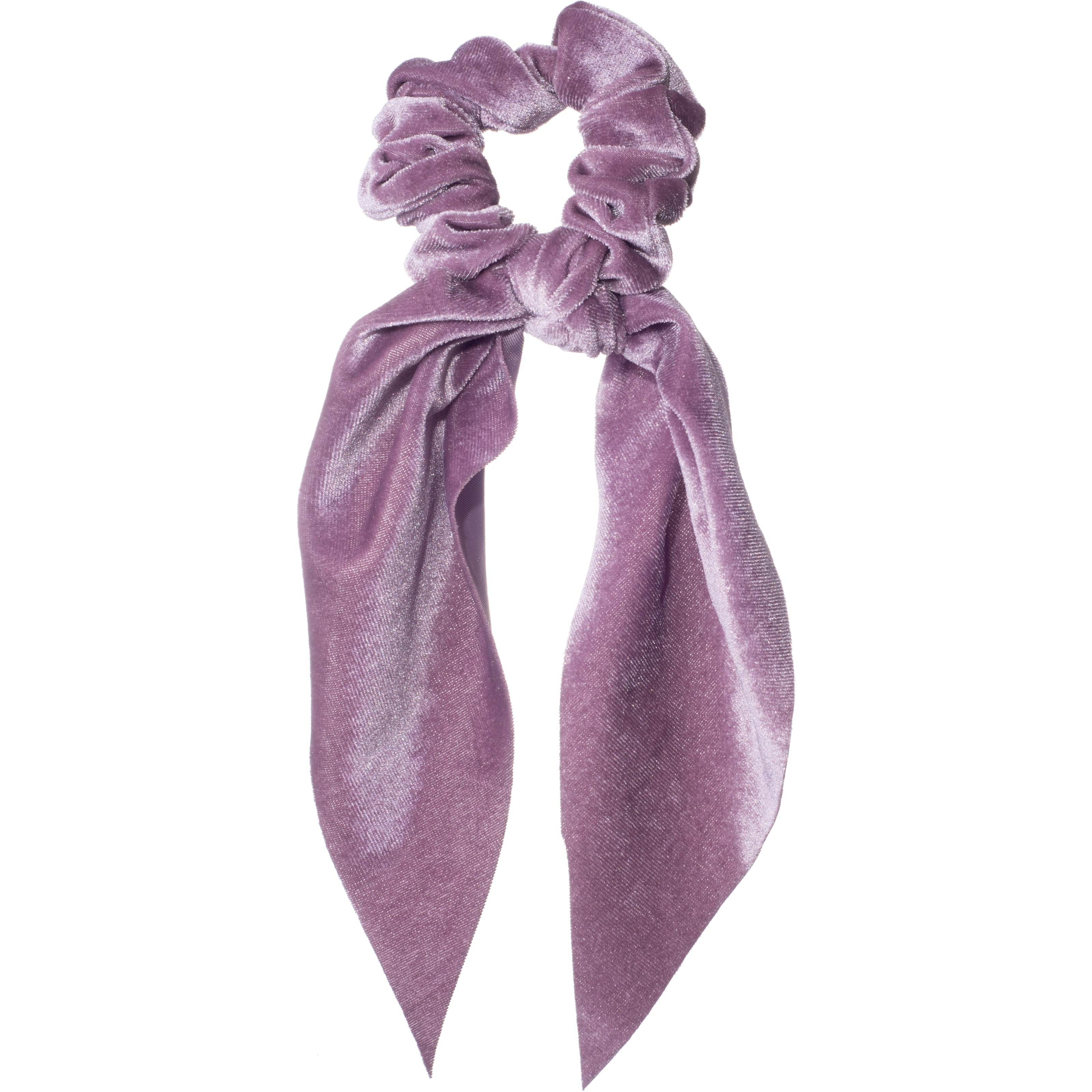 Läs mer om Dazzling Scrunchie Tail Velvet Purple