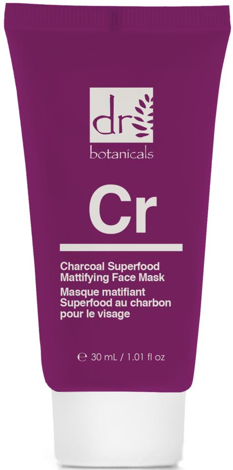 Dr Botanicals Charcoal Superfood Mattifying Face Mask 30ml ( Travel Pack )