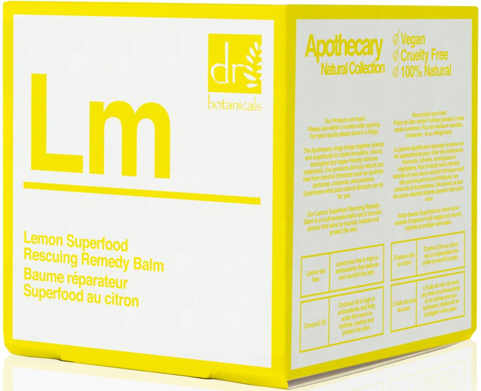 Dr Botanicals Lemon Superfood Rescuing Remedy Balm 50ml