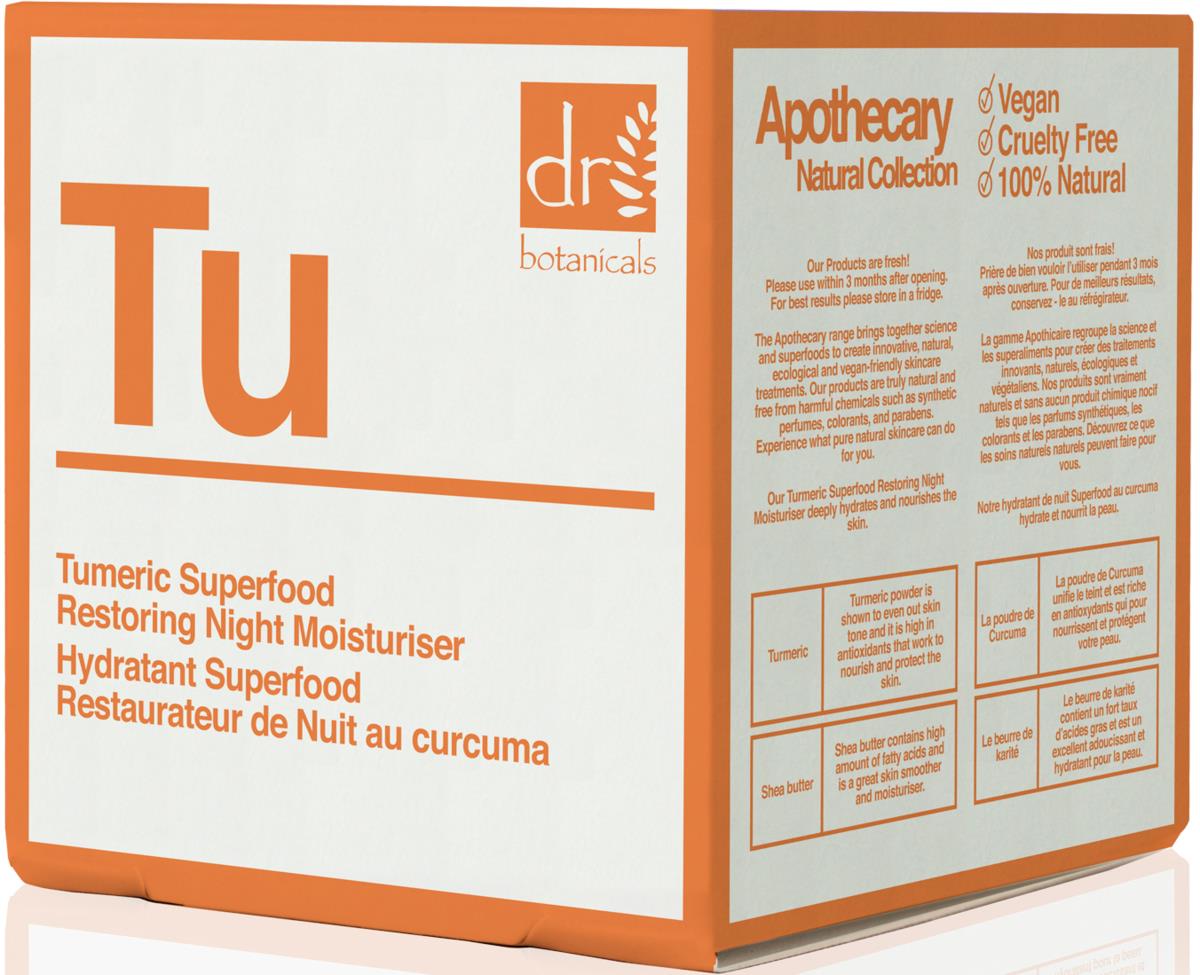 Dr Botanicals Apothecary Turmeric Superfood Restoring Night Moisturiser