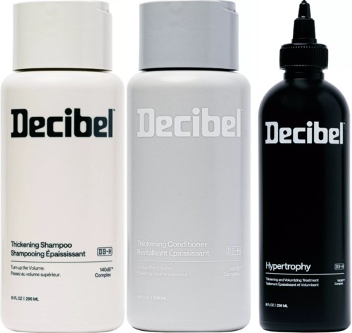 Decibel Bundle Thickening Shampoo 296 ml & Conditioner 296 ml & Treatment 236 ml