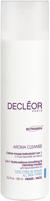 Decleor 3 in 1 Hydra-Radience Smoothing & Cleansing Mousse 100ml