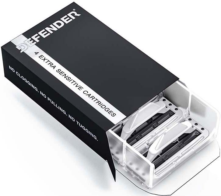 Defender Cartridge Razor Defender Defender Refill Cartridges Extra Sensitive | lyko.com
