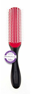 Denman D3 Medium Styling Brush 7 Row Natural Rubber Pad Black