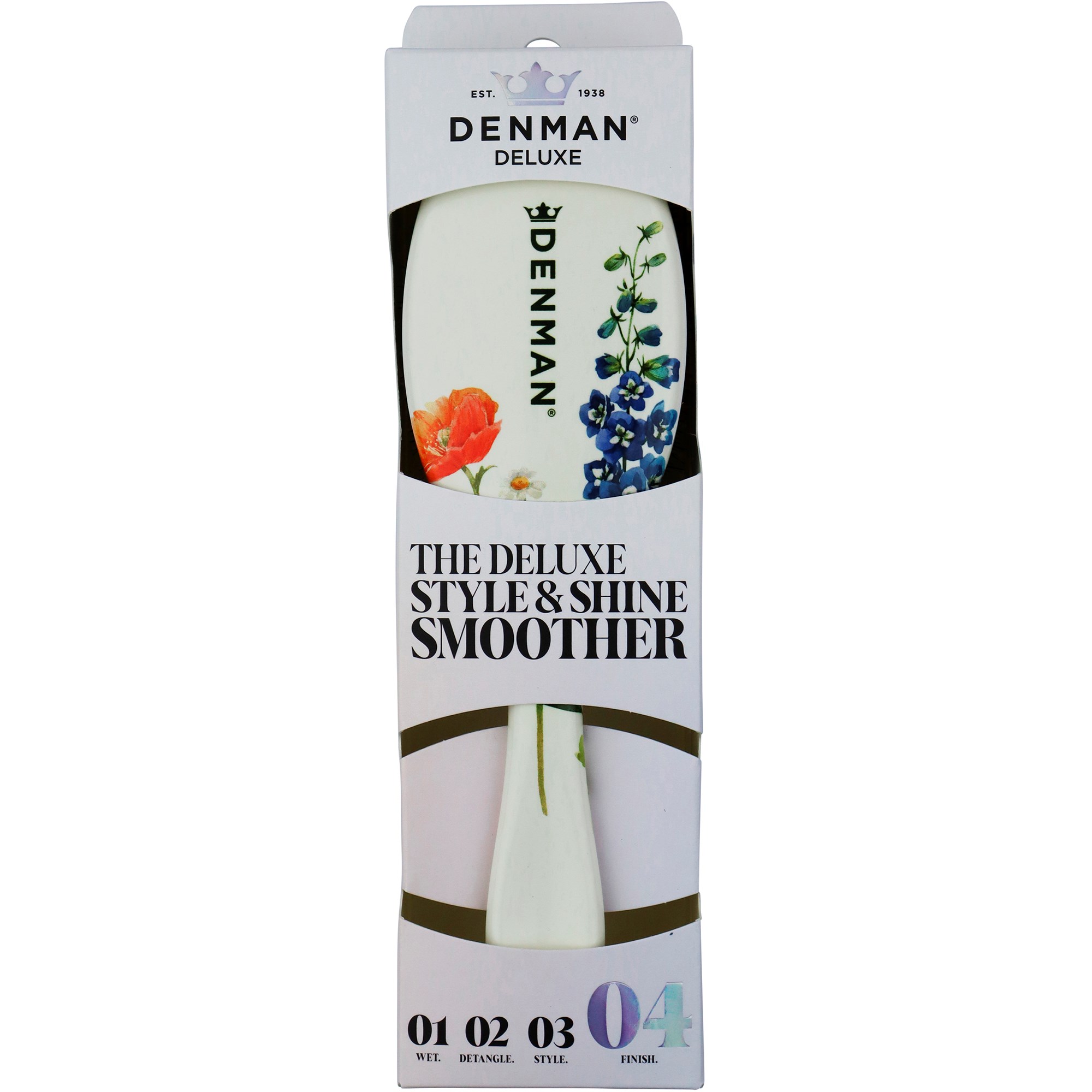 Denman D81M Medium Style & Shine Brush Floral Fantasies (obrázok 3)