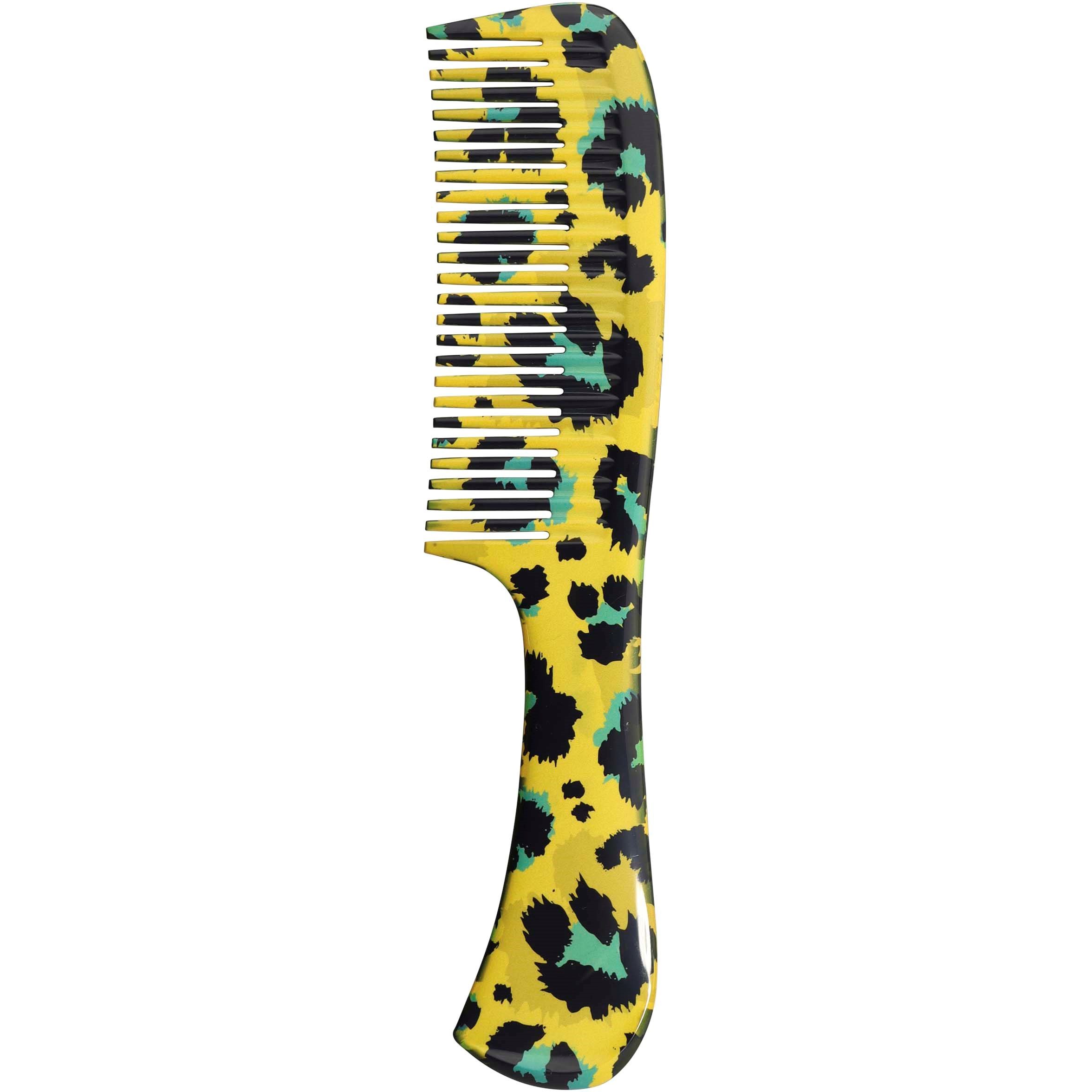 Bilde av Denman Deluxe Dpc6 Rake Comb Yellow Leopard