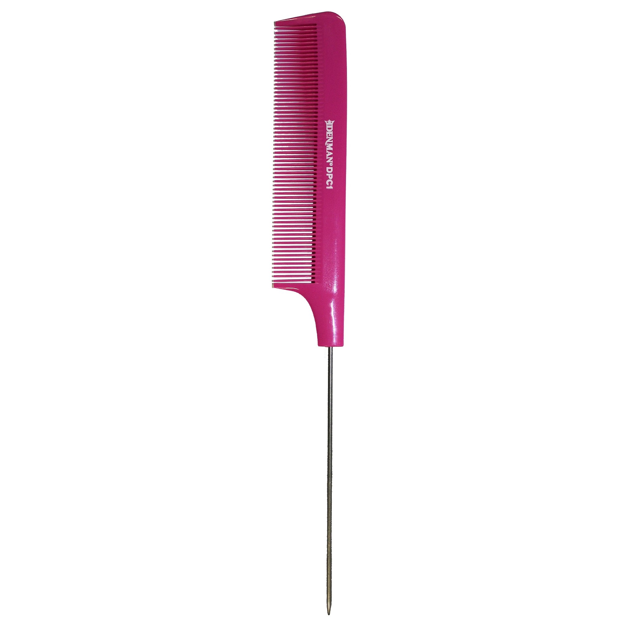 Denman DPC1 Pin Tail Comb Pink billede