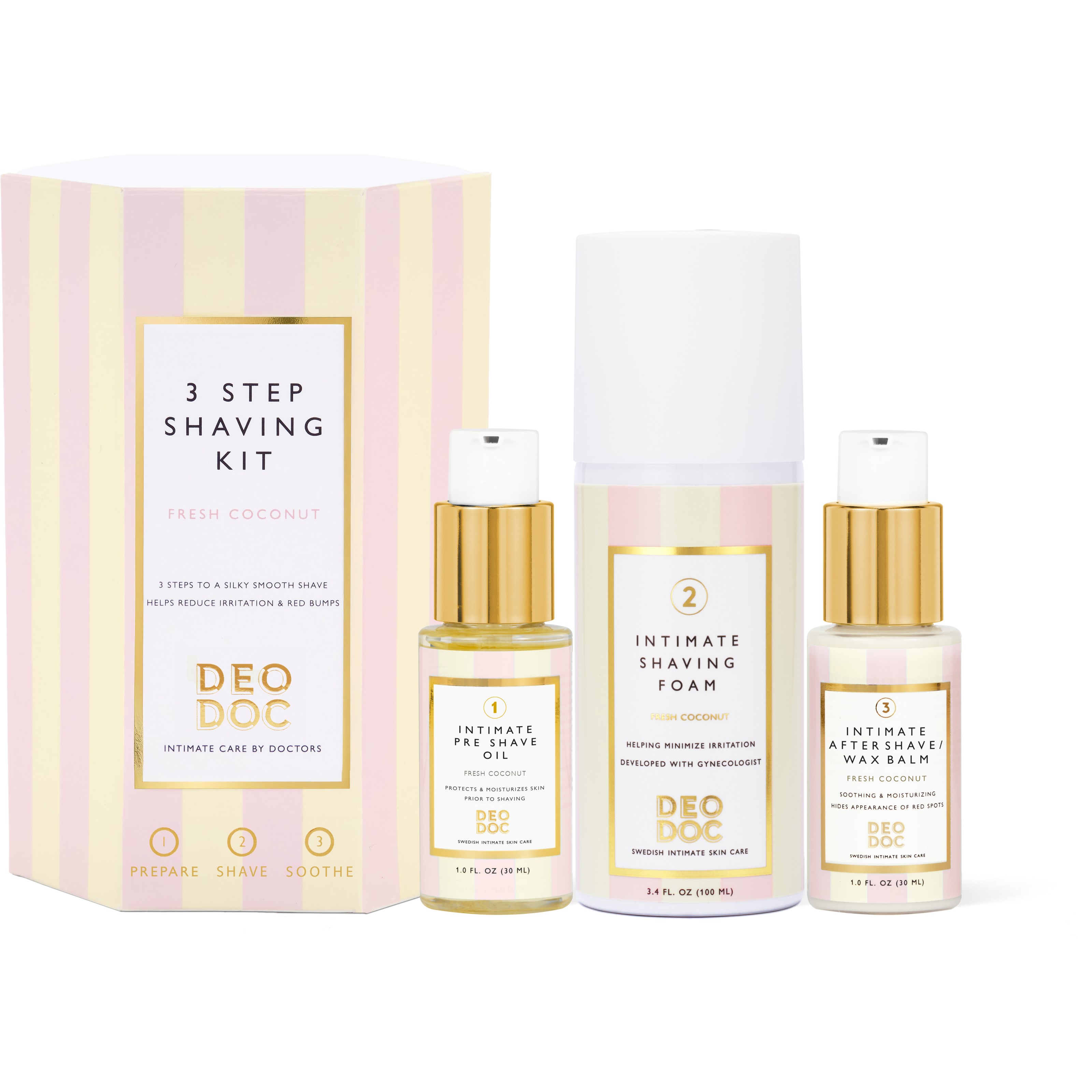DeoDoc 3-Step Shaving Kit billede
