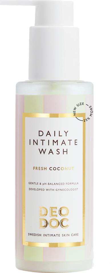 DeoDoc Daily intimate wash - Fresh Coconut 125 ml