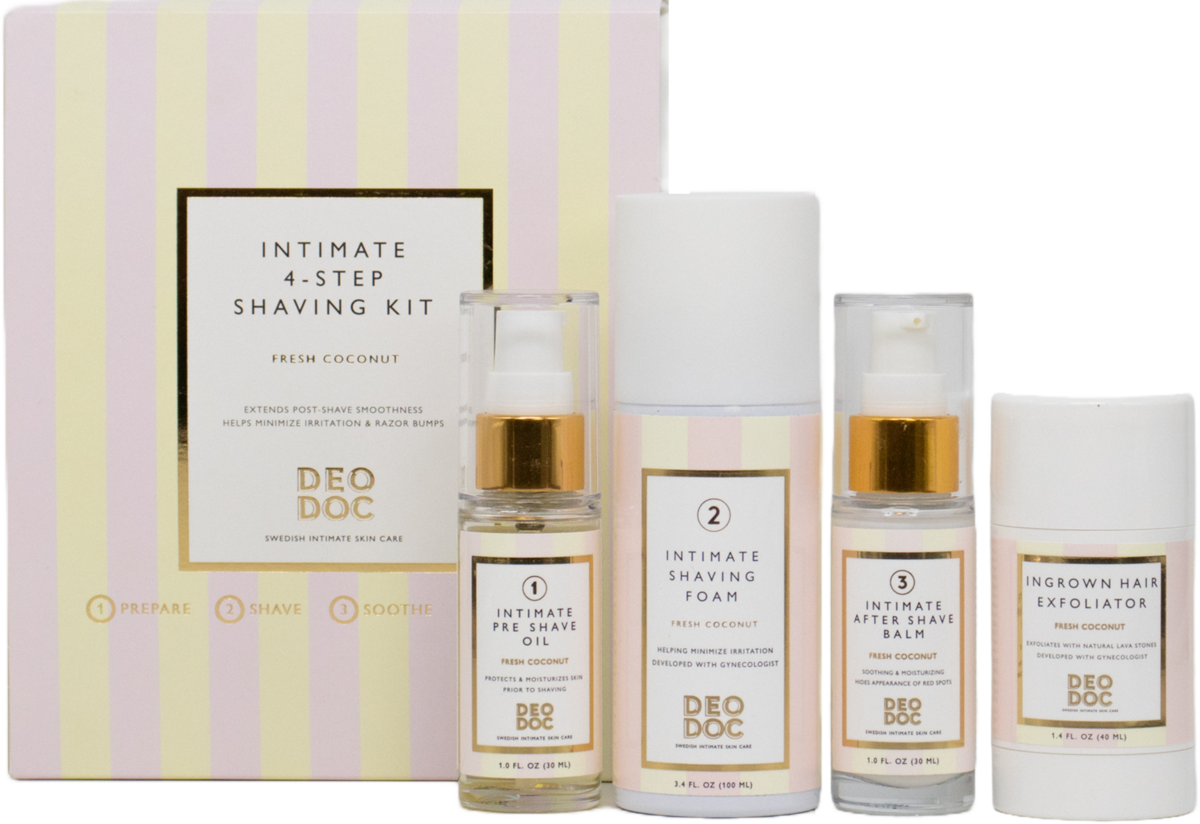 DeoDoc Intimate 4-step Shaving Kit | lyko.com