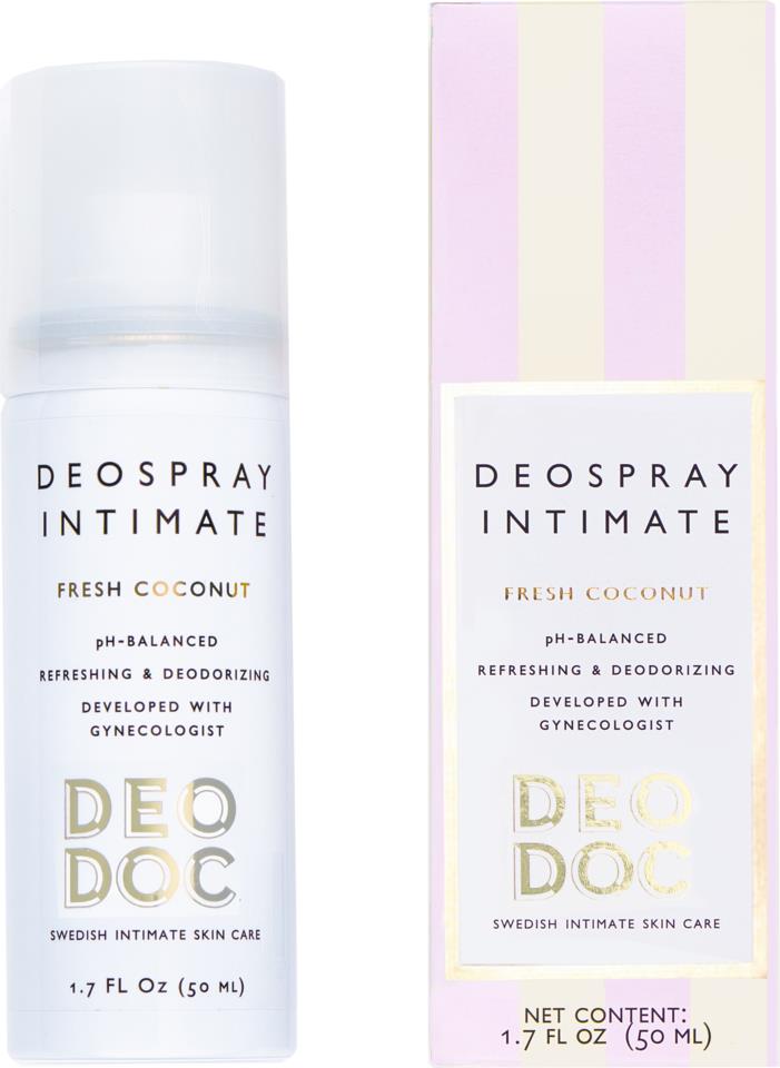 DeoDoc Intimate deospray 0 % aluminium Fresh Coconut
