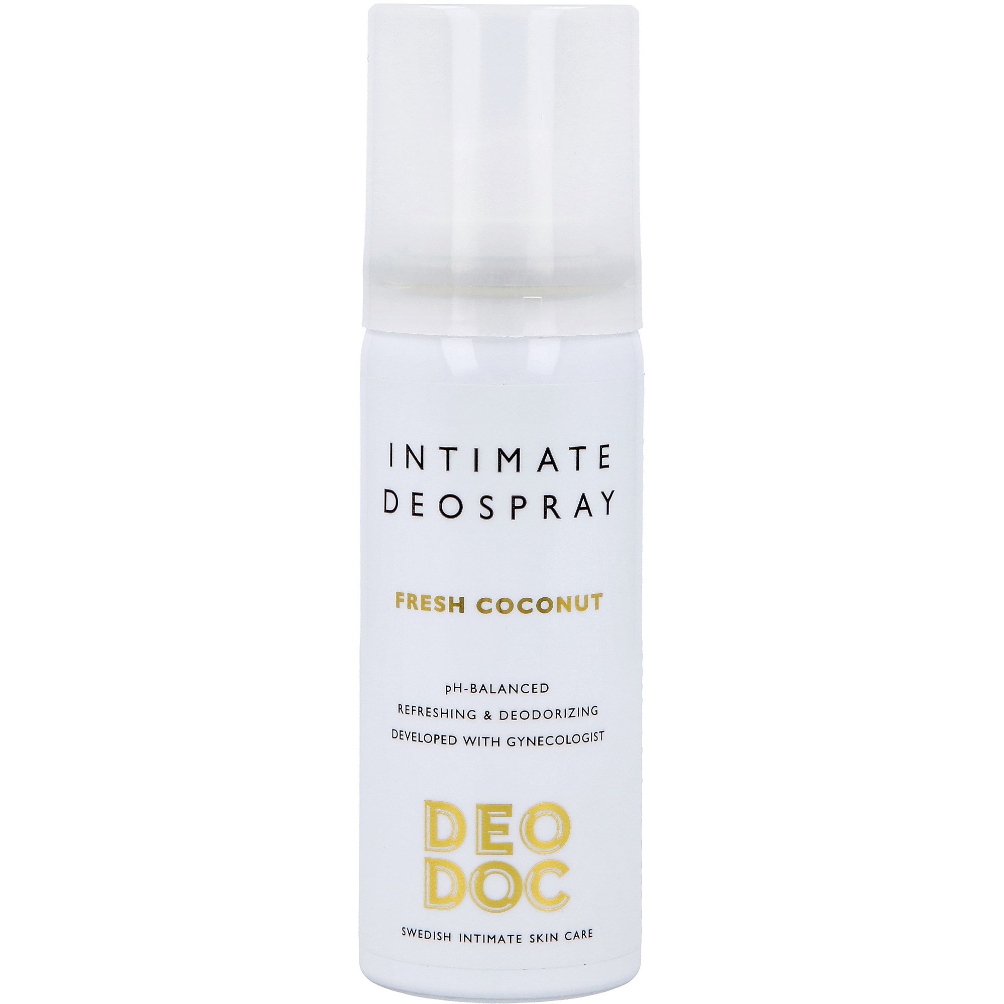 Läs mer om DeoDoc Intimate deospray 0 % aluminium Fresh Coconut 50 ml