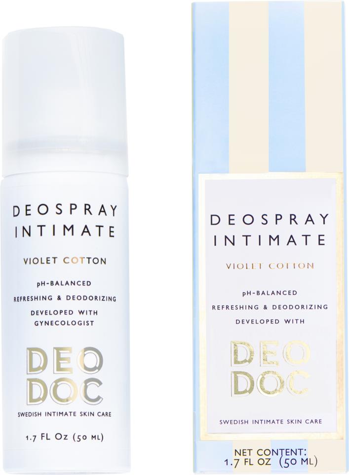 DeoDoc Intimate deospray 0 % aluminium Violet Cotton