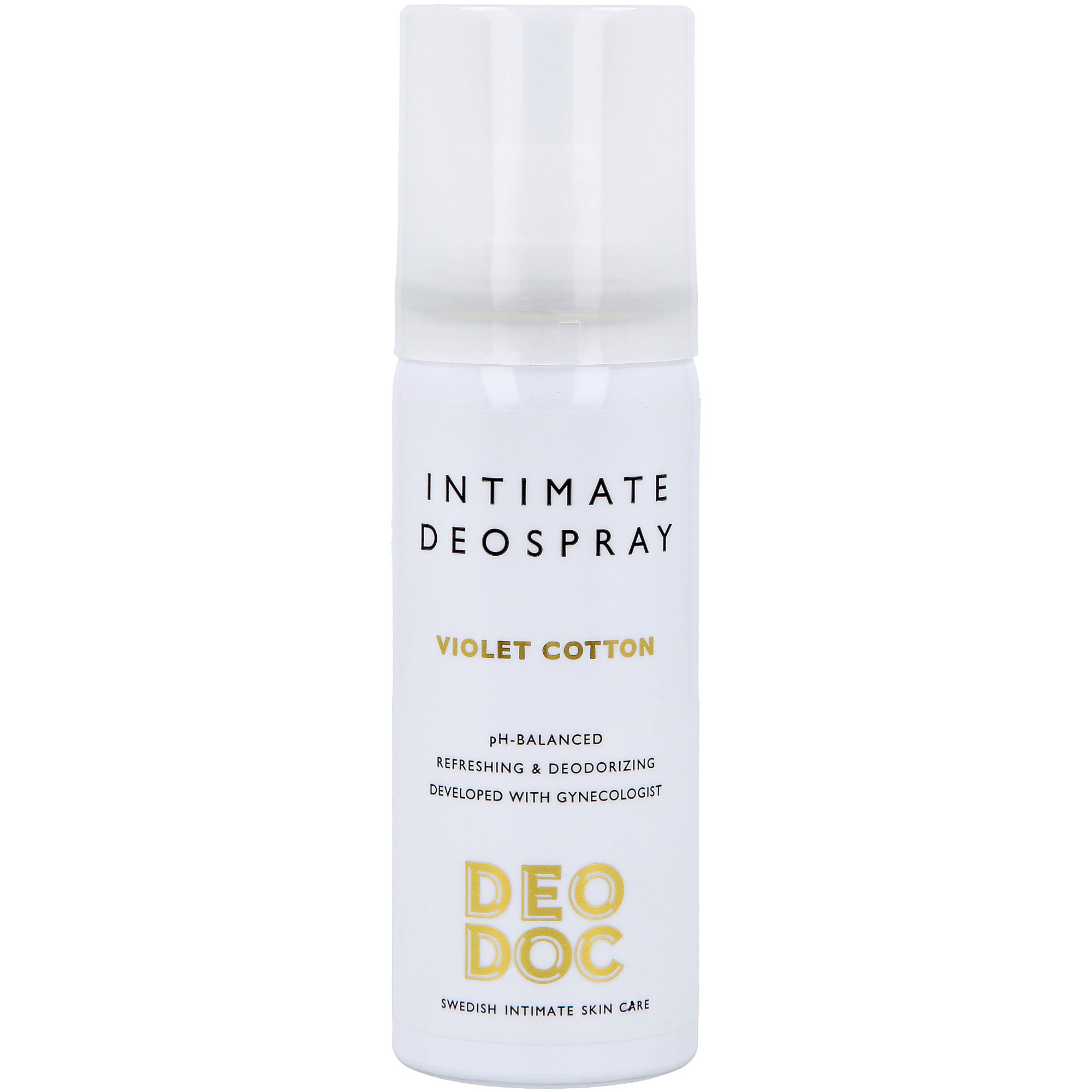 Läs mer om DeoDoc Intimate deospray 0 % aluminium Violet Cotton 50 ml