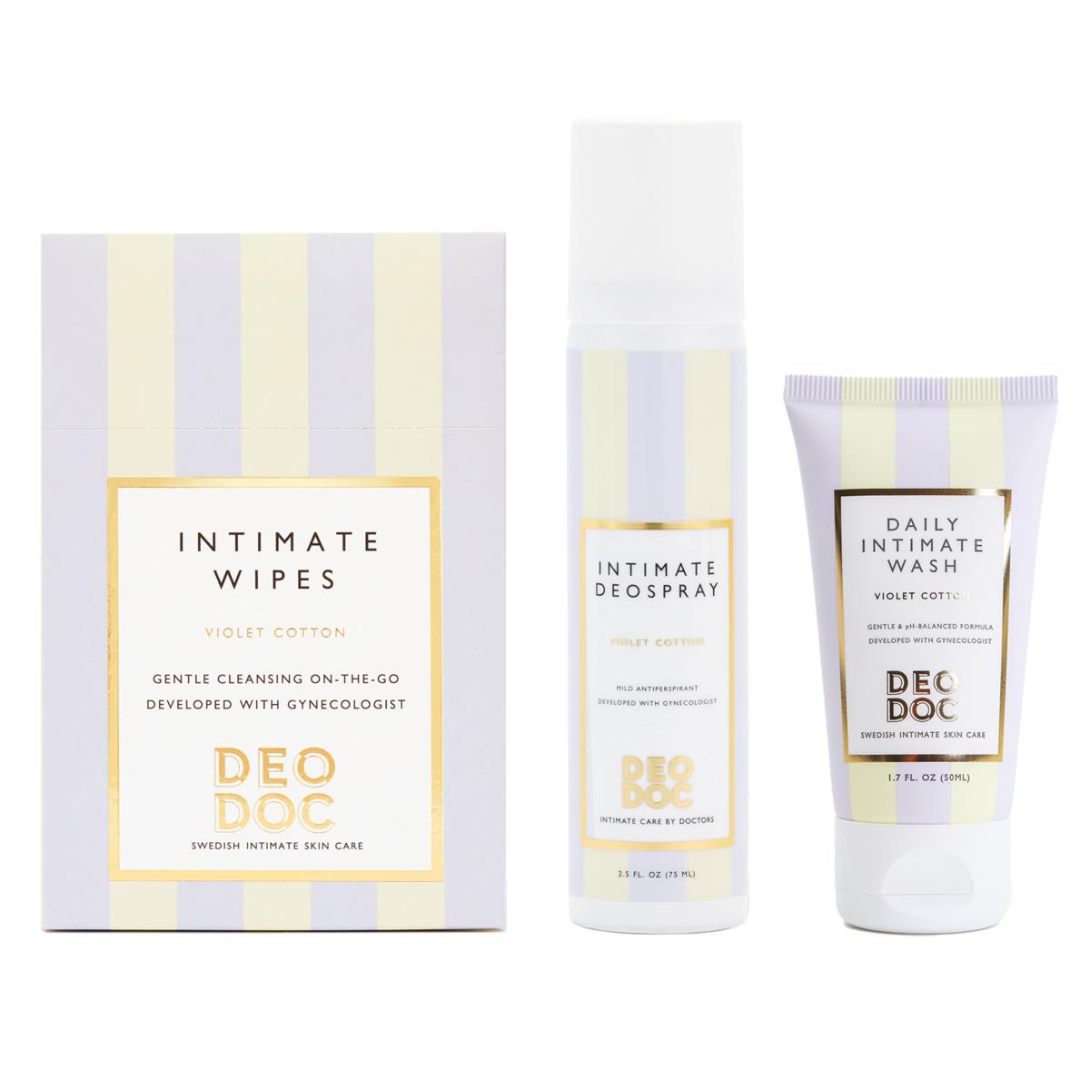 DeoDoc Intimate Hygiene Starter Kit Violet Cotton