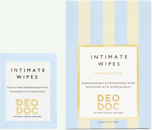 DeoDoc Intimate wipes - Fragrance free 10 st