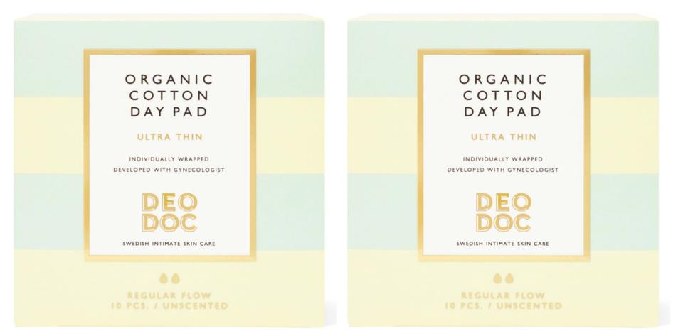 DeoDoc Organic Cotton Day Pad 2 pack