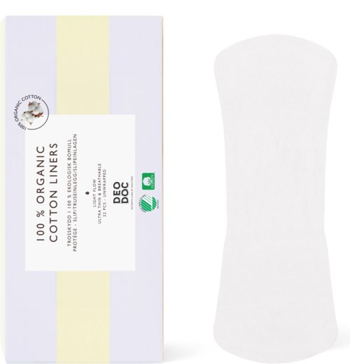 DeoDoc Organic Cotton Liner Unwrapped 22 st