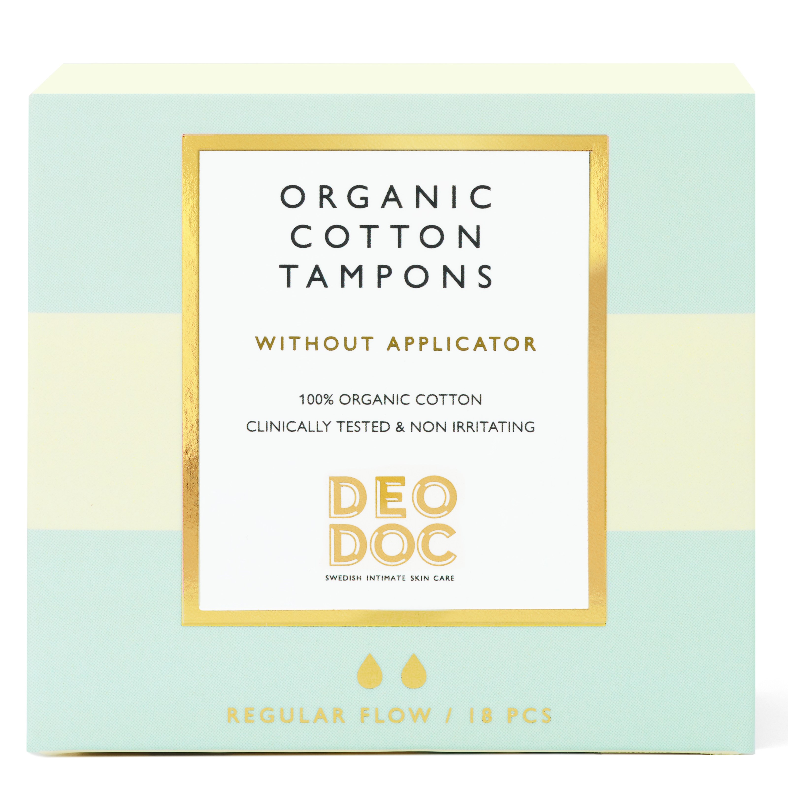 DeoDoc Digital Organic Cotton Tampons Regular 18pcs