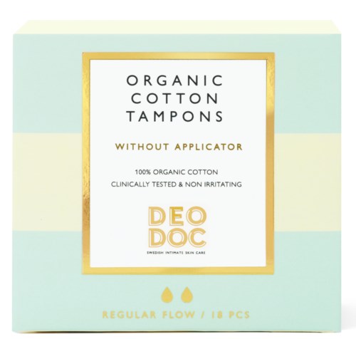 DeoDoc Cotton Tampons Without Applicator Regular M