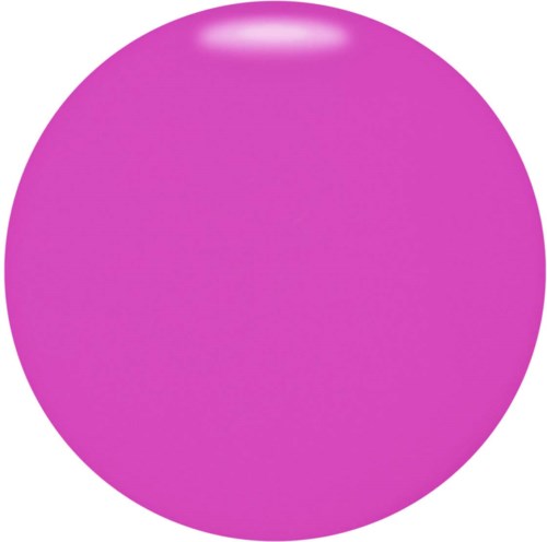 Een heldere roze, ronde, glanzende voorwerp met een zachte gloed bovenaan in het midden.