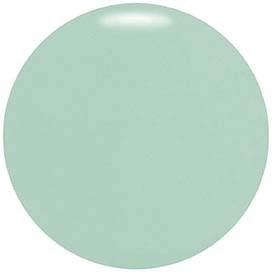 A round, light green pastel-colored balloon with a smooth surface.