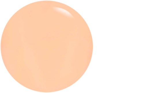 A peach-colored circle on a black background. No additional details or objects are visible.