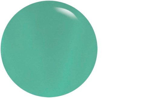 A large, shiny, turquoise-colored balloon or ball against a black background.