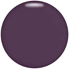 A purple circular object with a shiny surface and no visible markings or additional details.
