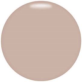 Een cirkelvorm met beige kleur en geen details binnen.