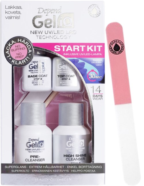 Depend Bundle Gel iQ Start Kit & Nail file Allround