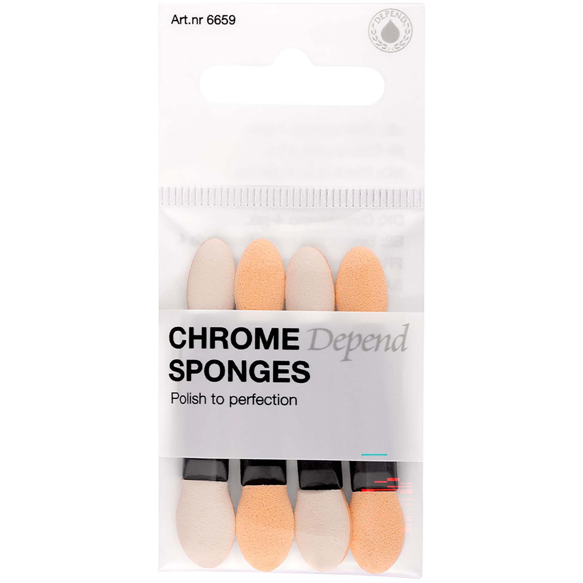 Depend Gel iQ Effects Chrome Sponges 4-pack billede