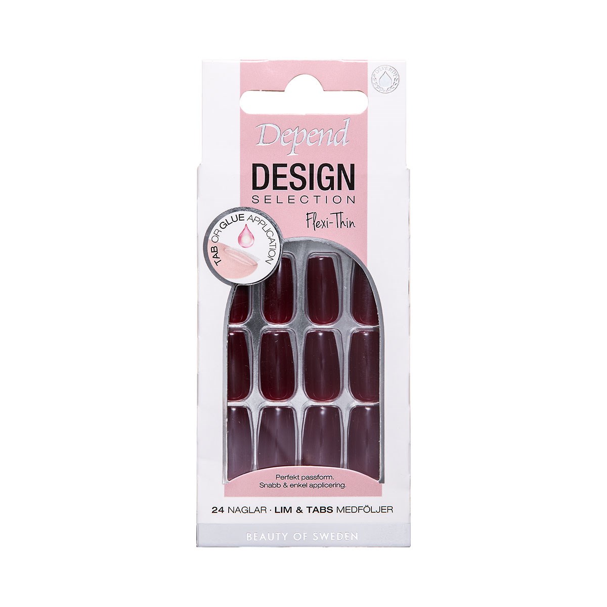 Depend Design Selection Flexi-Thin Dark Scarlet Short Coffin