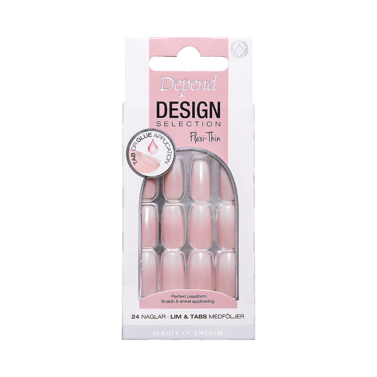 Depend Design Selection Flexi-Thin Misty Vail Fade Short Coffin