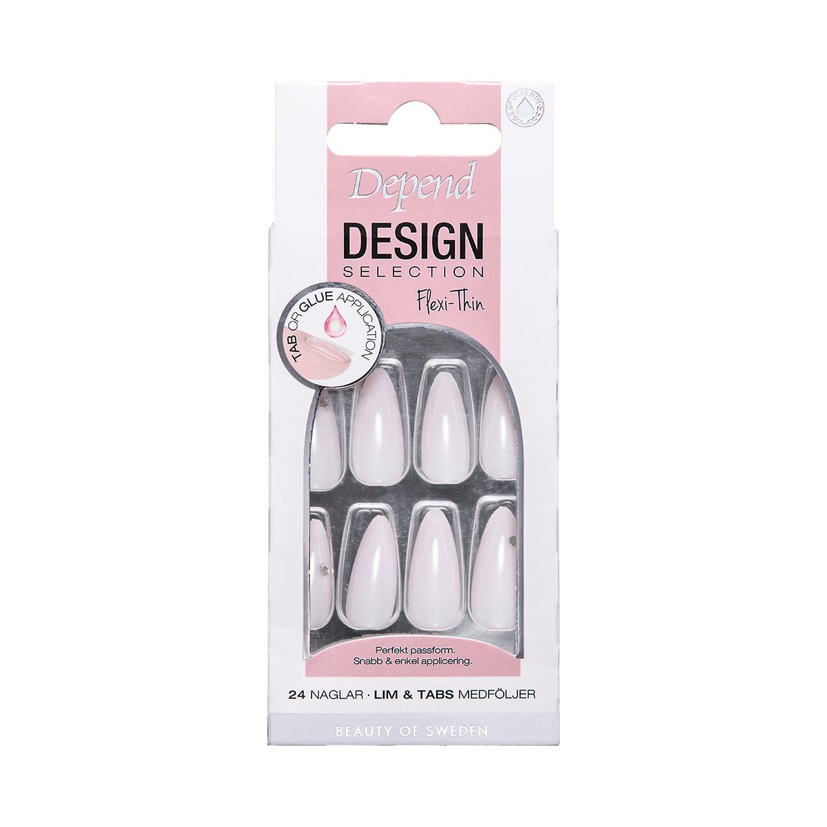 Depend Design Selection Flexi-Thin Pink Ivory Almond