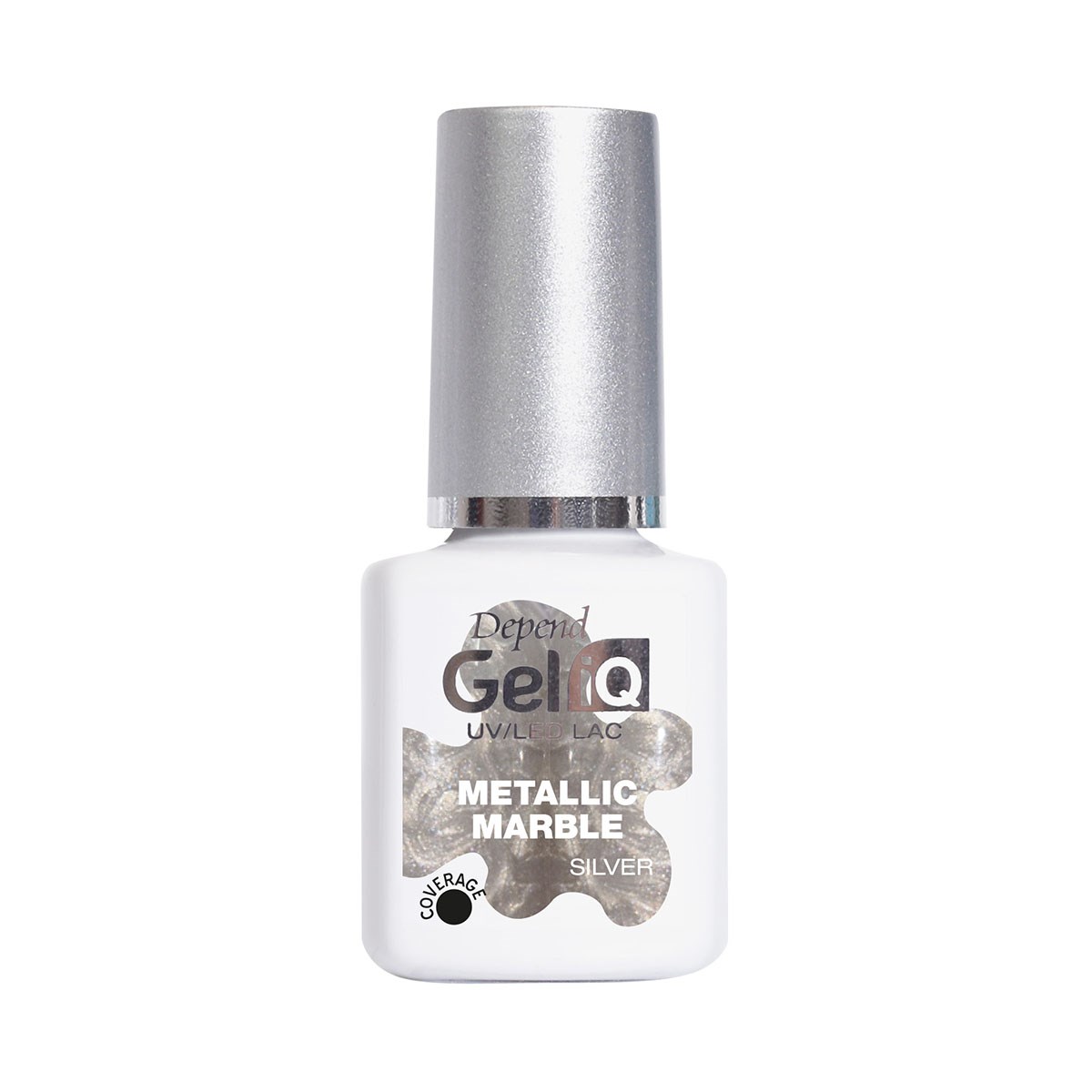 Depend Gel iQ Effects Metallic Marble Silver