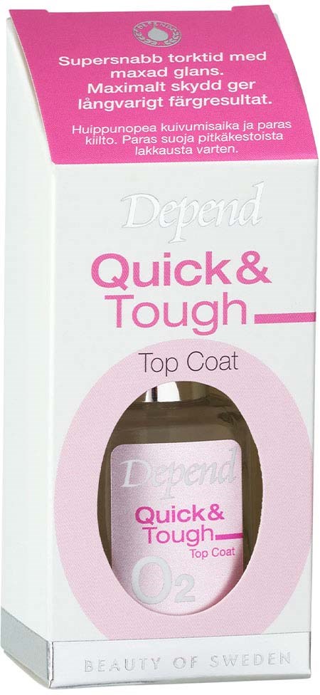 Depend O2 Nail Care Quick & Tough Topcoat 11 ml