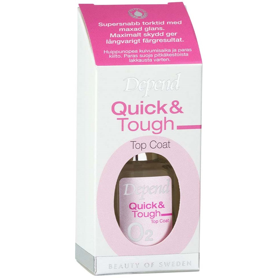 Depend O2 Nail Care Quick & Tough Topcoat 11 ml