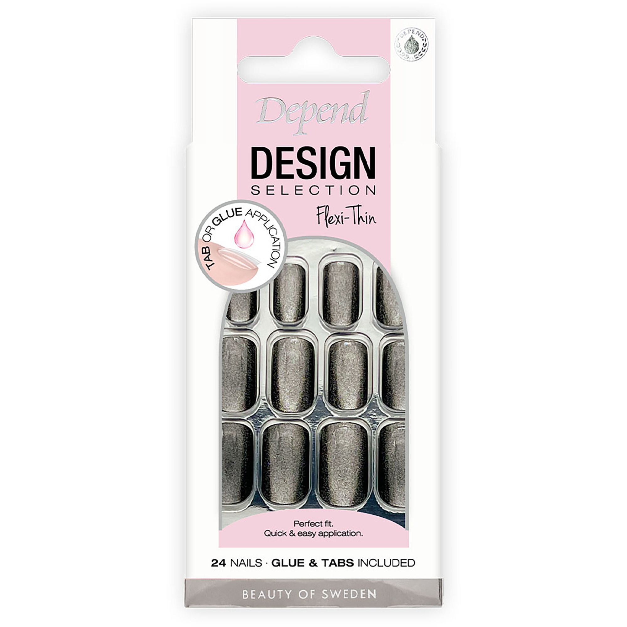 Depend Design Selection Graphite Shimmer Medium Square