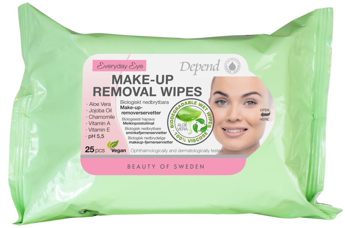 Depend Everyday Eye Makeup Remover Wipes