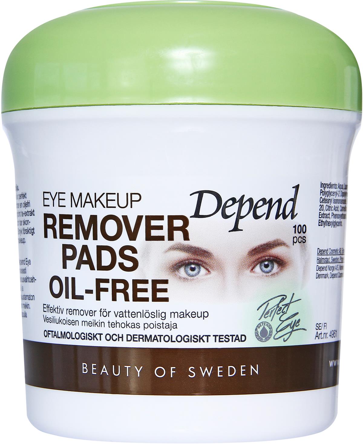 Depend Perfect Eye Eye Makeup Remover Pads Oilfree