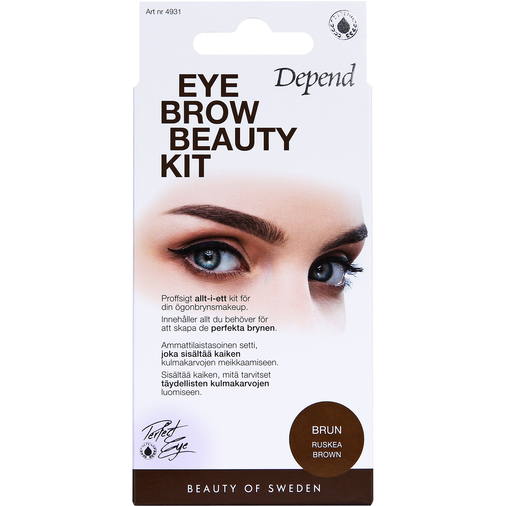 Depend Perfect Eye Eyebrow Beauty Kit Brown